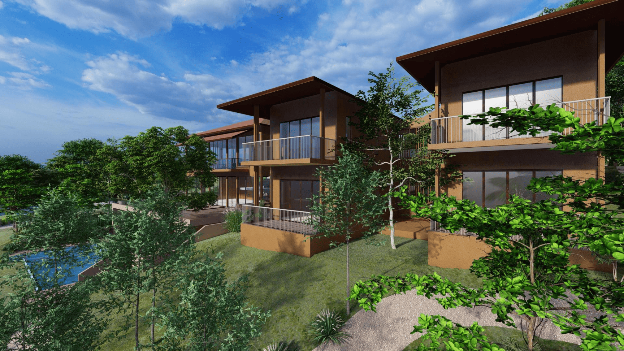 3D view of the farmhouse